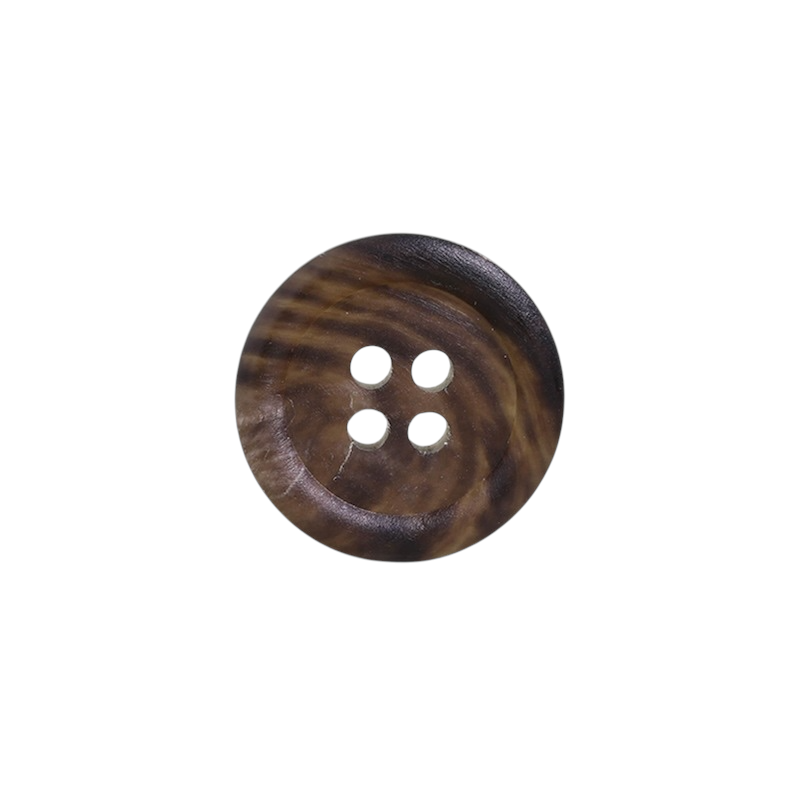 HB120 Real Buffalo Horn Horn, 4-hole Button IRIS