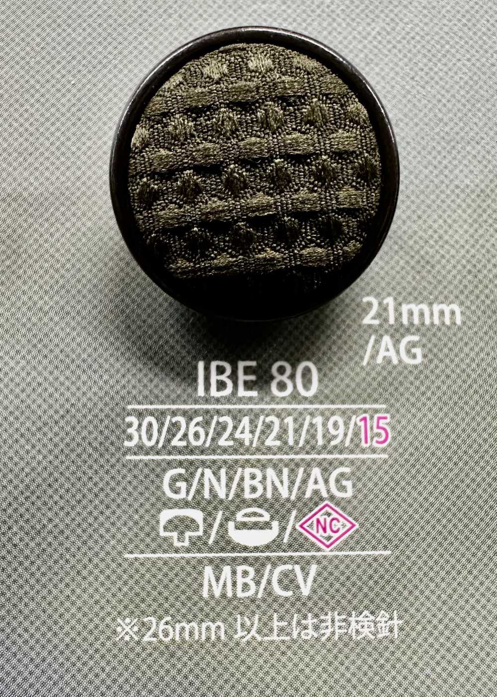 IBE80 Eyelet Cloth Button IRIS