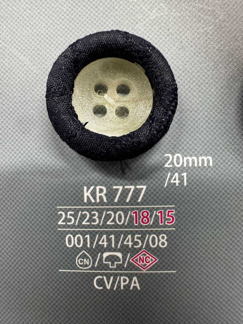 KR777 Cap And Close Post Combination Cloth Button