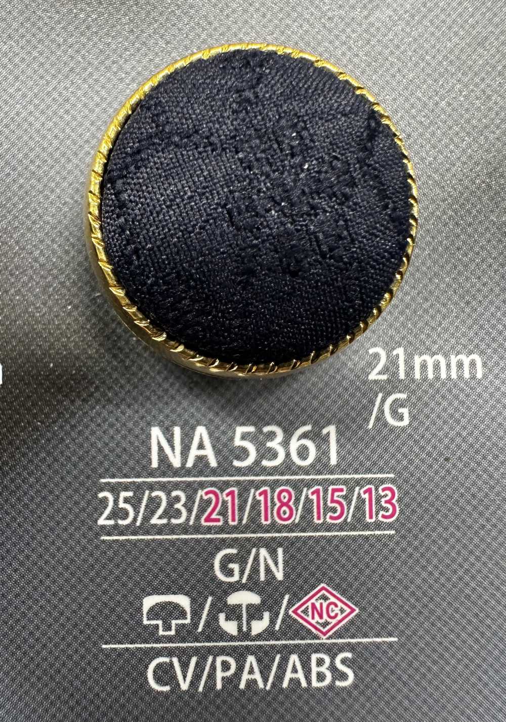 NA5361 Cap And Close Post Combination Cloth Button IRIS