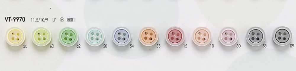 VT9970 Polyester Resin 4-hole Button IRIS