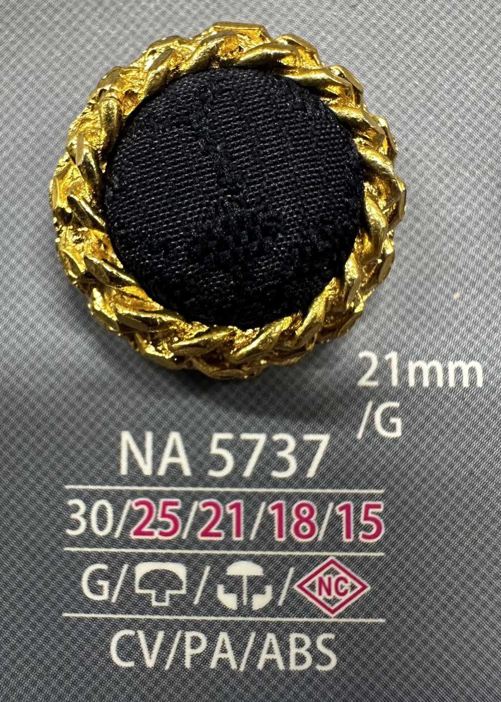 NA5737 Cap And Close Post Combination Cloth Button IRIS