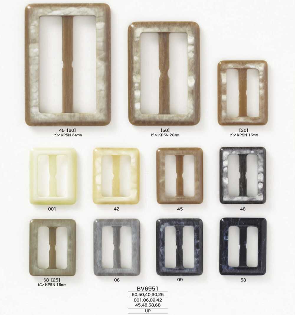 BV6951 Polyester Resin Through-type Buckle[Buckles And Ring] IRIS