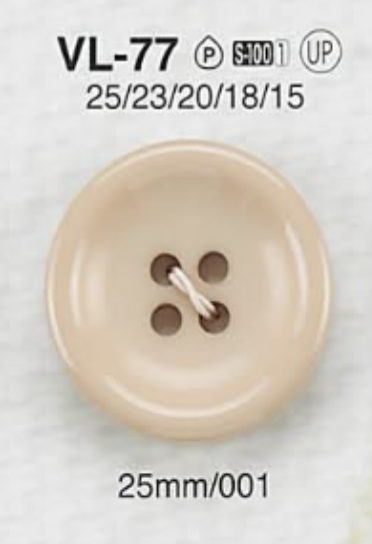 VL77 Polyester Resin 4-hole Button IRIS