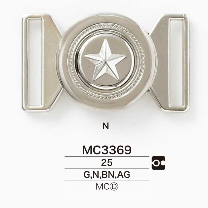 MC3369 Die-cast Fireman Buckle[Buckles And Ring] IRIS