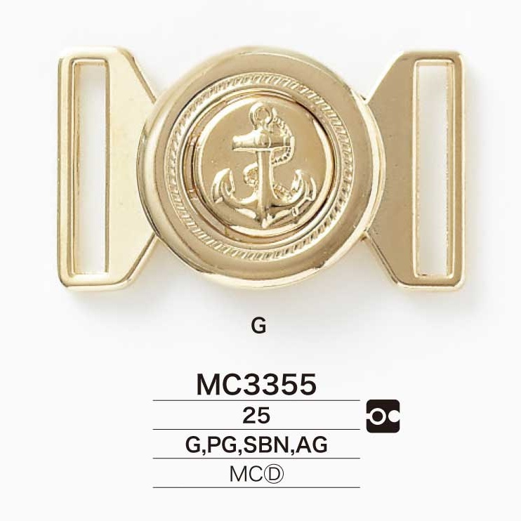 MC3355 Die-cast Fireman Buckle[Buckles And Ring] IRIS