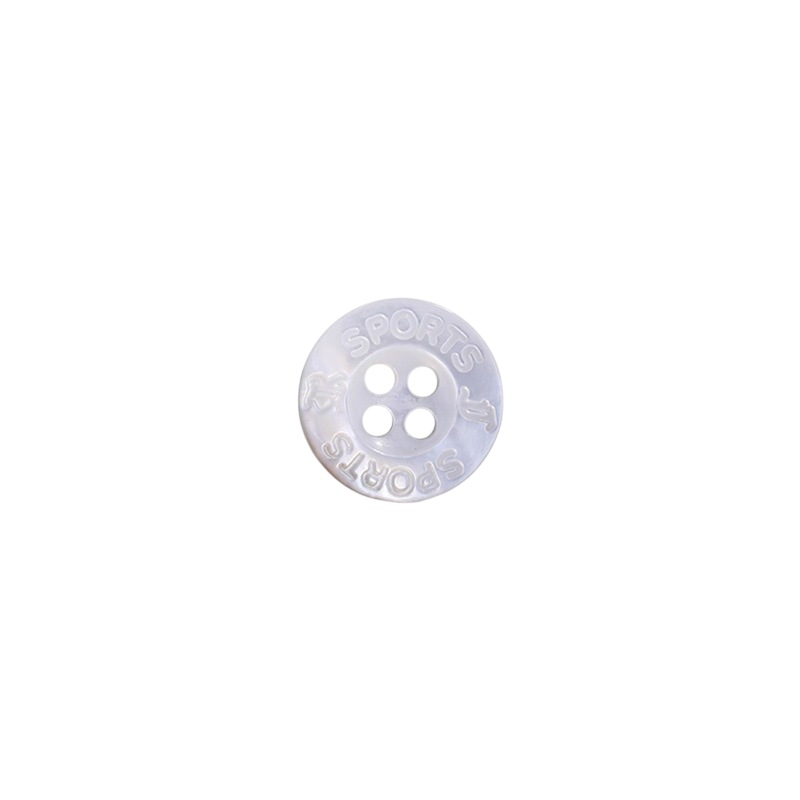 SB1005 Mother Of Pearl Shell Lipped Shell Button With 4 Holes On The Front IRIS