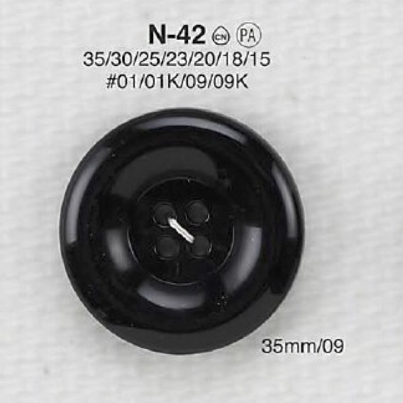 N42 Nylon Resin 4-hole Button IRIS