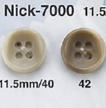 NICK7000 Urea Resin 4-hole Button IRIS