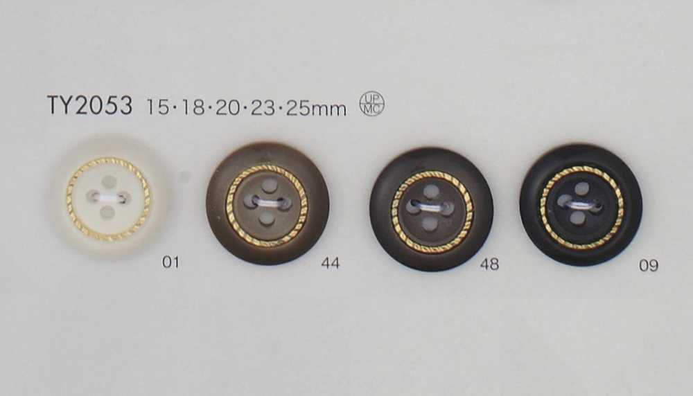 TY2053 Polyester Resin 4-hole Button DAIYA BUTTON