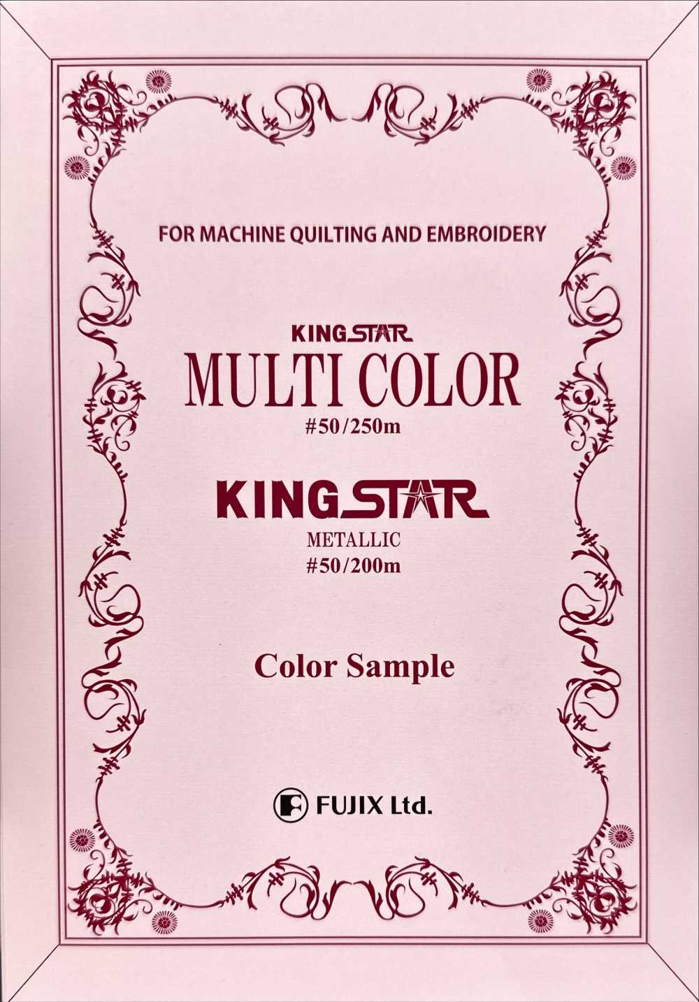 FUJIX-SAMPLE-27 Kingstar Multicolor Metallic Sample Card FUJIX