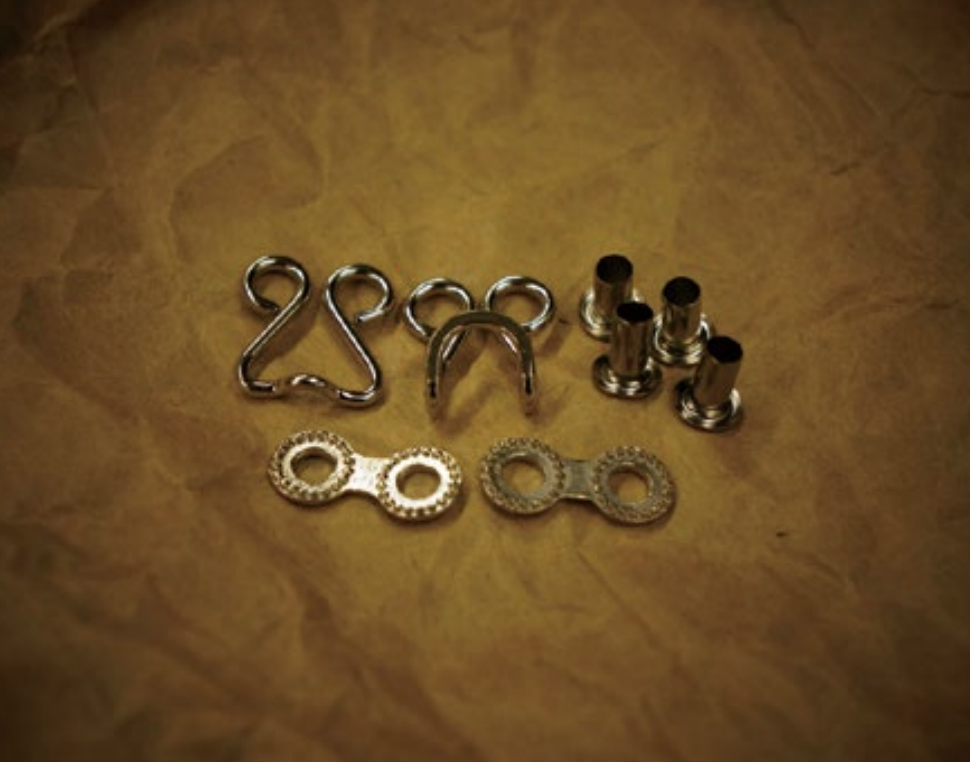 W-A2CH A-2 Collar Hook Set (Eyelet Washer 6mm/8mm)[Buckles And Ring] Asahi Zipper