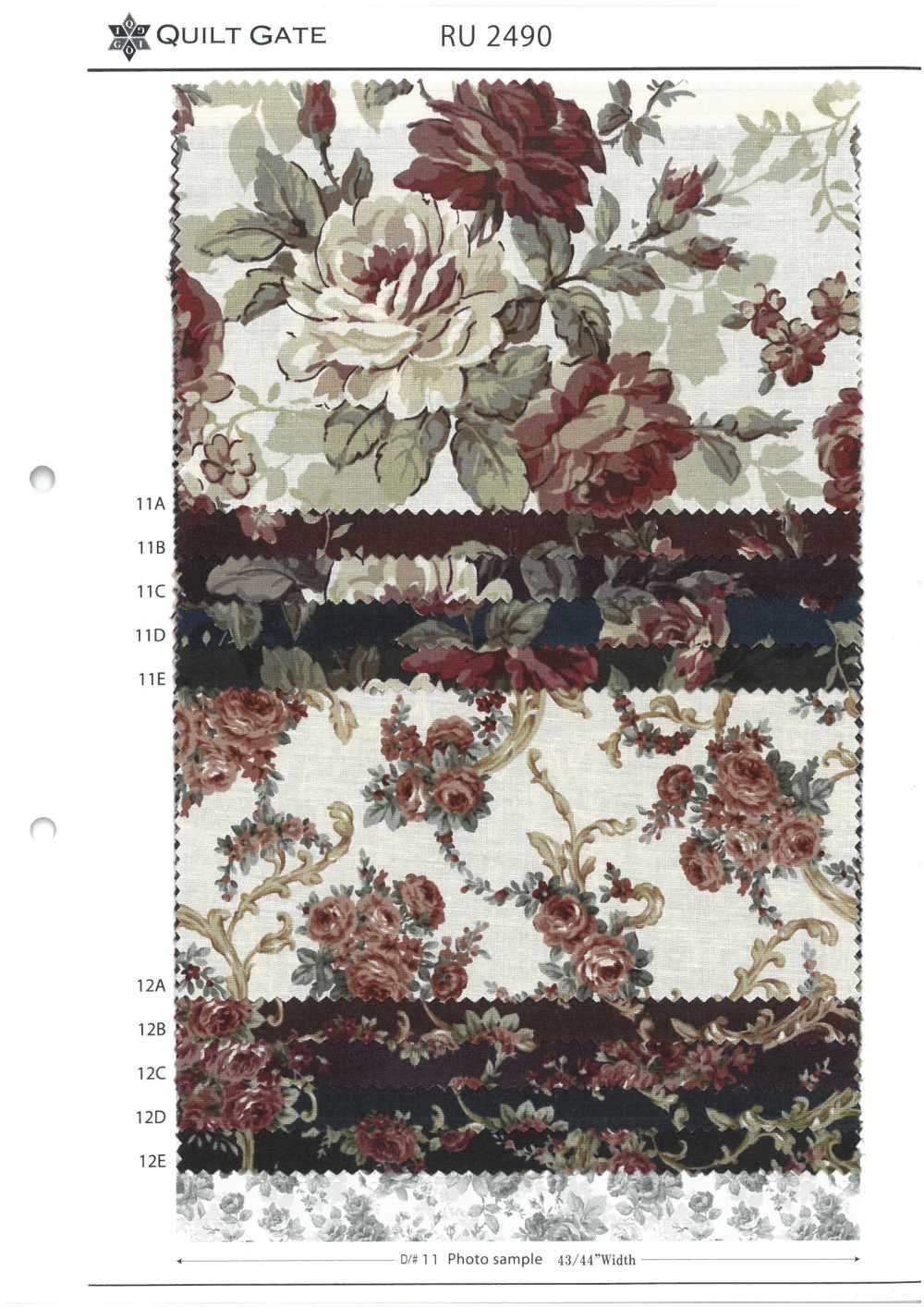 RU2490 Quiltgate Lulu Bouquet Classic Library 4[Textile / Fabric] COSMO TEXTILE