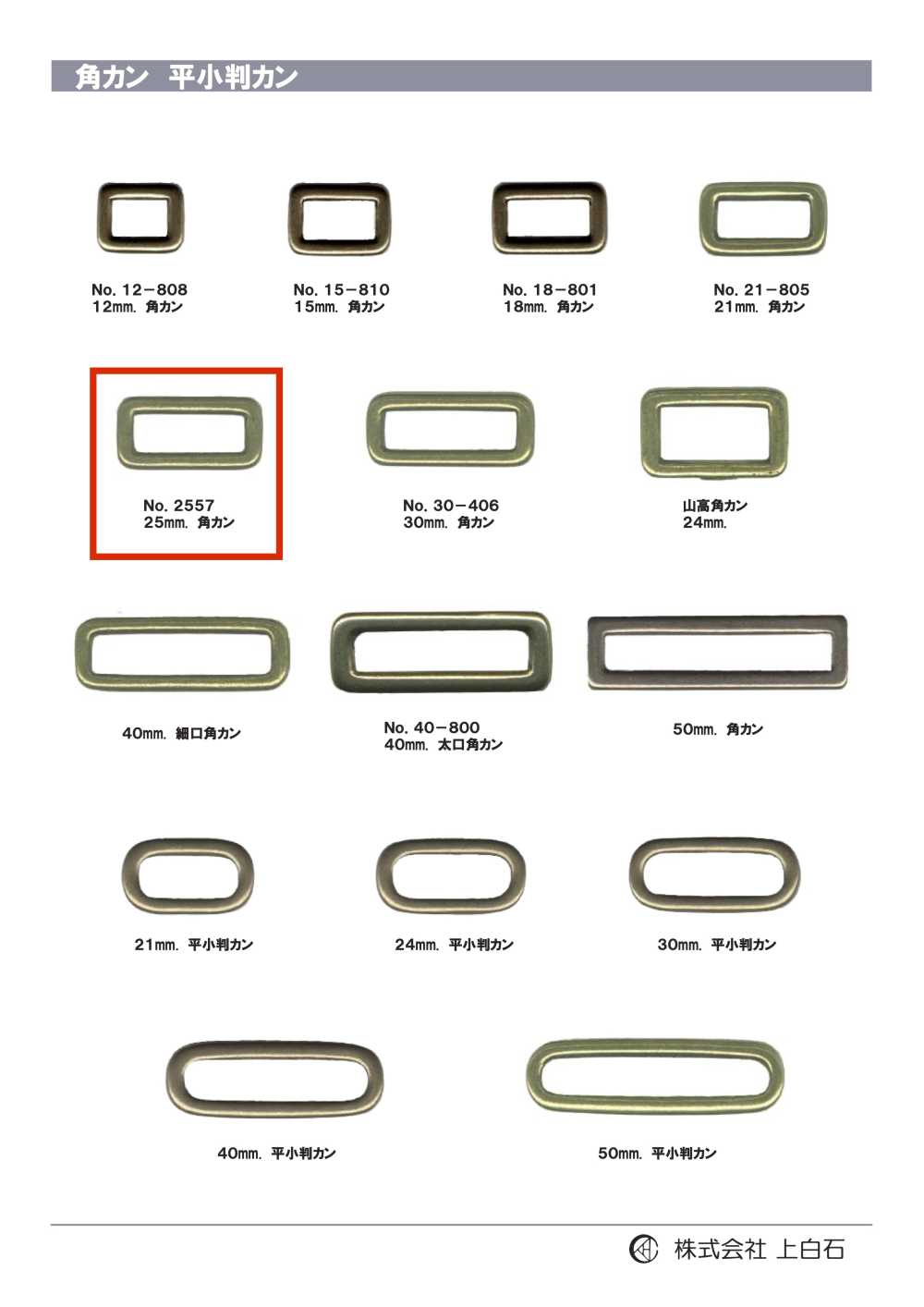 2557 Rectangle Ring 25mm[Buckles And Ring]