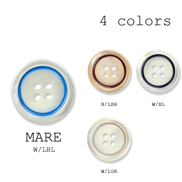 マーレ Made In Italy Shell Button For Suits And Jackets UBIC SRL/Yamamoto &  Co., Ltd. - ApparelX