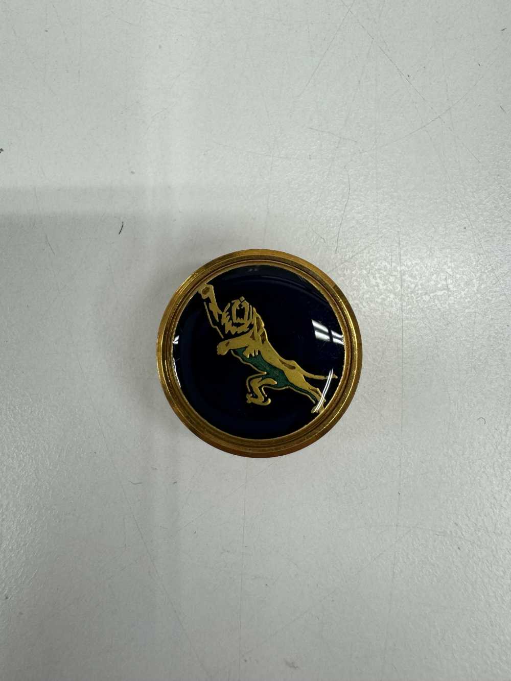 303 Made In Japan Metal Buttons For Suits And Jackets Tiger Pattern Navy Gold