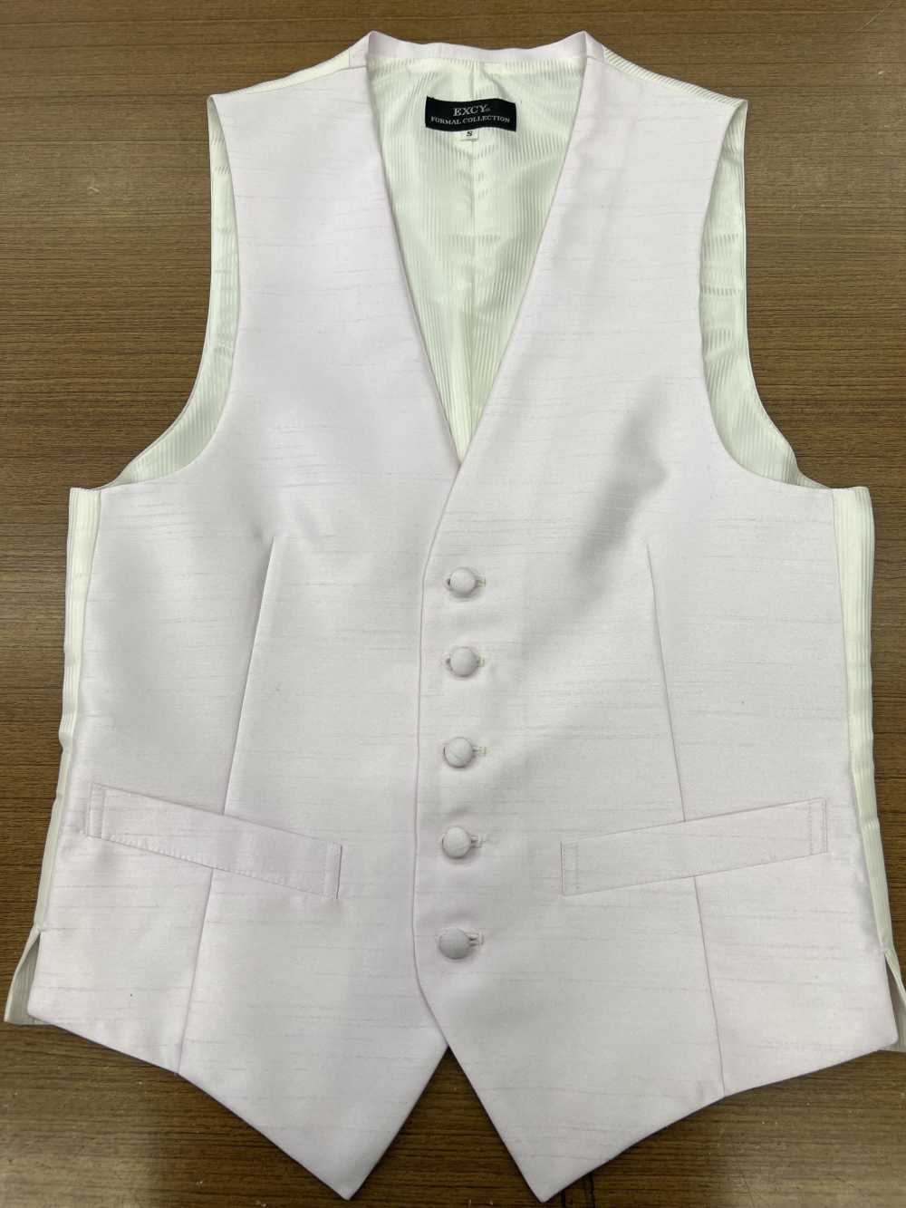 V-SPI Formal Vest In Pink Using Back Satin Shantung[Formal Accessories] Yamamoto(EXCY)