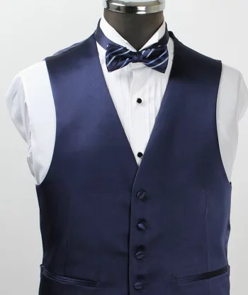 VANNERS-V-001 VANNERS Formal Vest Solid Navy[Formal Accessories] Yamamoto(EXCY)