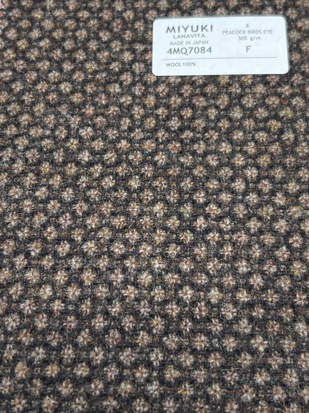 4MQ7084 VARAIETESPEACOCK BIRDS EYE Medium Brown[Textile] Miyuki Keori (Miyuki)