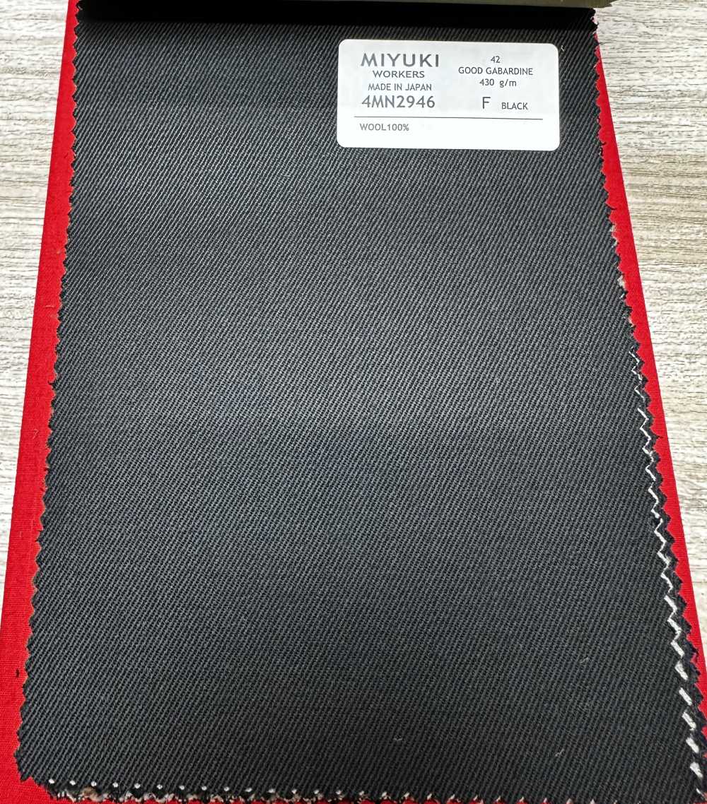 4MN2946 VARAIETESGOOD GABARDINE BLACK[Textile] Miyuki Keori (Miyuki)