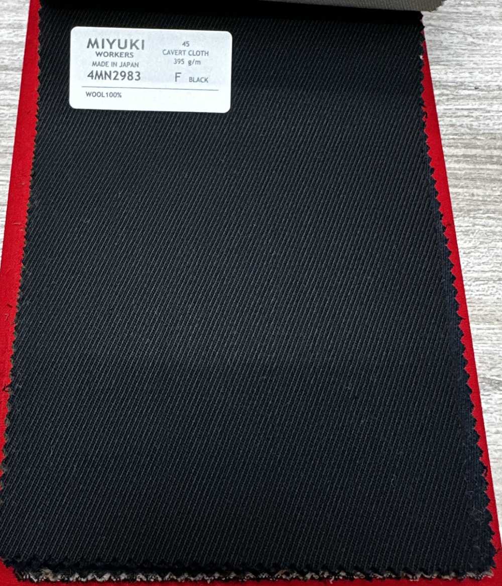 4MN2983 VARAIETESCAVERT CLOTH BLACK[Textile] Miyuki Keori (Miyuki)