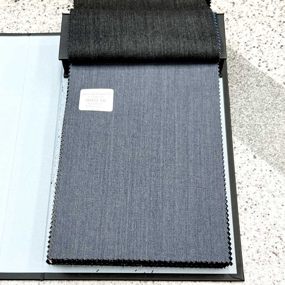 56451-50 25SS BEST SELECTION [N-STRETCH] N-Stretch Charcoal Blue No Pattern[Textile] Kunishima Co., Ltd.