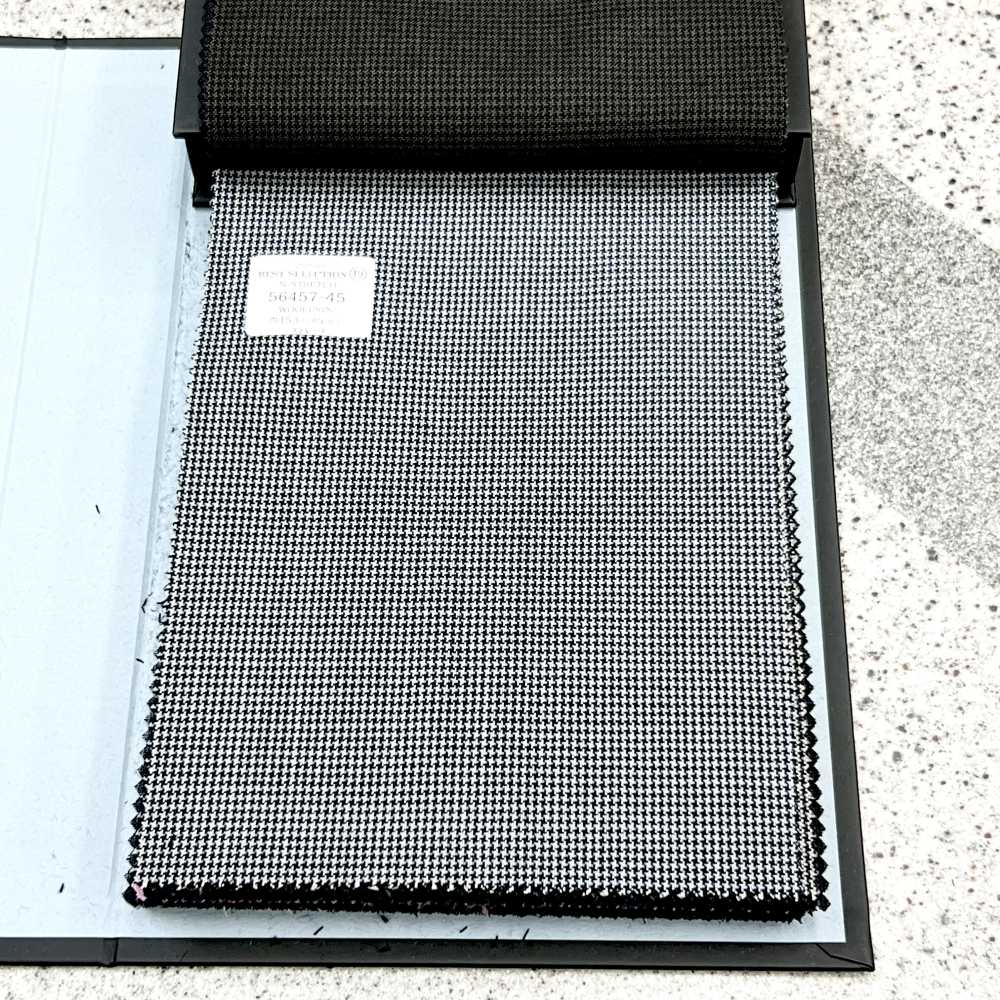 56457-45 25SS BEST SELECTION [N-STRETCH] N-Stretch Gray Houndstooth[Textile] Kunishima Co., Ltd.