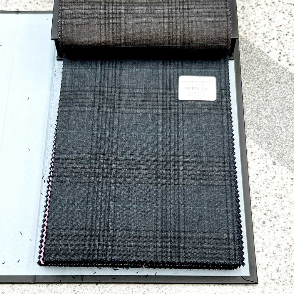 56459-98 25SS BEST SELECTION [N-STRETCH] N-Stretch Check Dark Gray[Textile] Kunishima Co., Ltd.