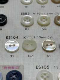 ES104 DAIYA BUTTONS Shell-like Polyester Button DAIYA BUTTON Sub Photo