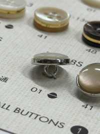 ES108S Elegant Shell-like Polyester Buttons For Shirts And Blouses DAIYA BUTTON Sub Photo