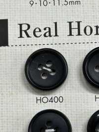 HO400 Natural Real Buffalo Horn 4-hole Button DAIYA BUTTON Sub Photo