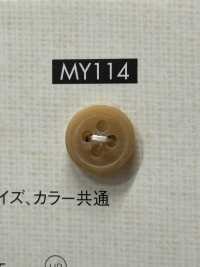 MY114 Simple And Elegant 4-hole Polyester Button For Shirts And Blouses DAIYA BUTTON Sub Photo