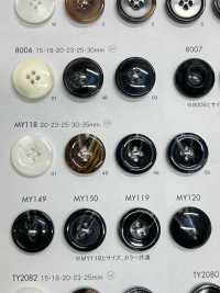 MY149 Polyester Resin Bordered 4-hole Button DAIYA BUTTON Sub Photo