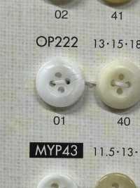 OP222 Polyester Resin 4-hole Button Sub Photo