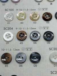 SC204 DAIYA BUTTONS Impact Resistant HYPER DURABLE "" Series Shell-like Polyester Button "" DAIYA BUTTON Sub Photo