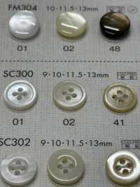 SC300 DAIYA BUTTONS Shell-like Polyester Button DAIYA BUTTON Sub Photo