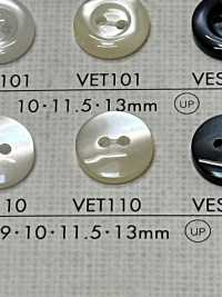 VET110 DAIYA BUTTONS Shell-like Polyester Button DAIYA BUTTON Sub Photo