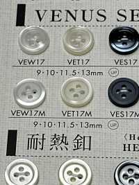 VEW17M DAIYA BUTTONS Shell-like Polyester Button DAIYA BUTTON Sub Photo