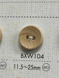 BXW104 Natural Material Wood 2 Hole Button DAIYA BUTTON Sub Photo