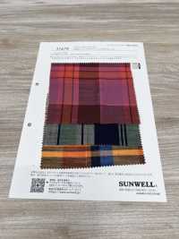 35479 Yarn Dyed Cotton Slab Lawn Madras Check[Textile / Fabric] SUNWELL Sub Photo