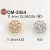 DM2354 Glass/Die-cast Jump Half-ring Shank Button