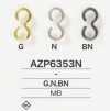 AZP6353N Brass Cufflinks/Convert Links