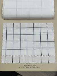 A-7009 Leno Gauze Windowpane[Textile / Fabric] ARINOBE CO., LTD. Sub Photo