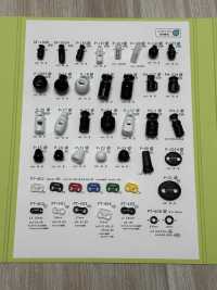 P1005 Nylon Resin Round 2-hole Cord Stopper[Buckles And Ring] DAIYA BUTTON Sub Photo