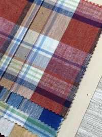 A-8129 Linen Madras Check[Textile / Fabric] ARINOBE CO., LTD. Sub Photo