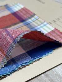 A-8129 Linen Madras Check[Textile / Fabric] ARINOBE CO., LTD. Sub Photo