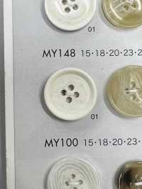 MY148 Polyester Resin Buffalo-style 4-hole Button DAIYA BUTTON Sub Photo