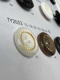 TY2053 Polyester Resin 4-hole Button DAIYA BUTTON Sub Photo