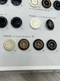 TY2053 Polyester Resin 4-hole Button DAIYA BUTTON Sub Photo