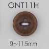 ONT11H Natural Material Corozo Nut 4 Hole Button